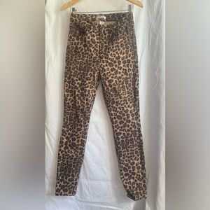 Cheetah Print Good American Skinny Jeans